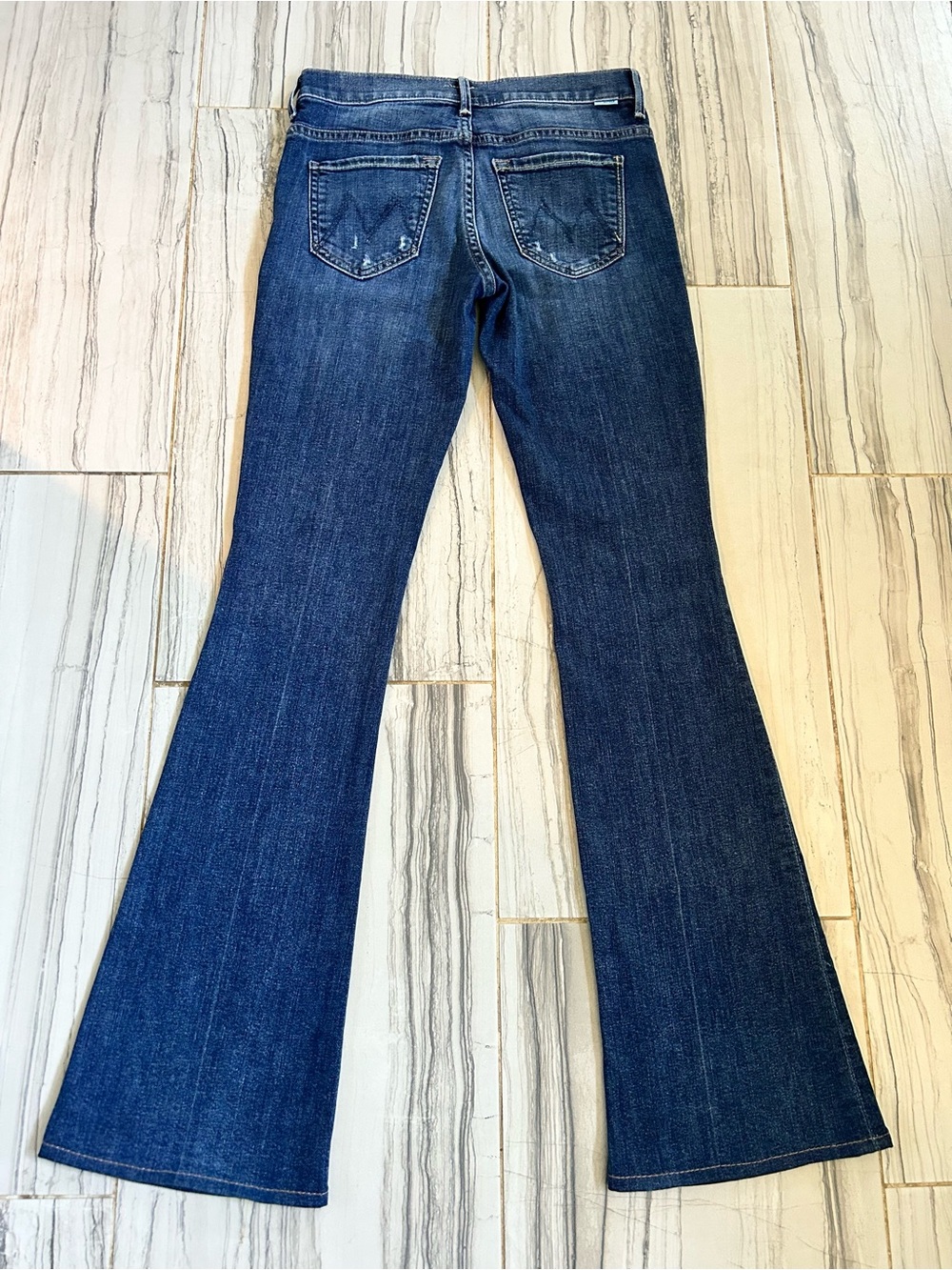 MOTHER The Slacker Mid Rise Flare Stretch Jeans in Spellbound in Seattle - Picture 5 of 15